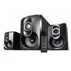 Колонки REAL-EL M-370 (black),2.1 20W Woofer, 2x12Wspeaker BT,LED,FM,SD,пульт ДУ (54578)