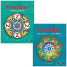 Książki do kolorowania Mandalas Nauka liter i cyfr 2 szt (5713516000451) - obraz 1