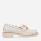 Loafersy damskie skórzane Venezia HA-026 38 25 cm Beżowe (5906140382974) - obraz 1