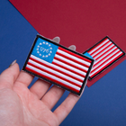 Набор шевронов на липучке IDEIA Флаг США 5 х 8 см 2 шт Красный (4820227287222) - изображение 4