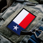 Набір шевронів на липучці IDEIA Прапор Штату США Техас 5 х 8 см 2 шт Синій (4820227287086) - зображення 3