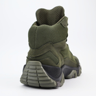 Кожаные летние ботинки OKSY TACTICAL Оlive 42 размер арт. 070112-setka - изображение 6