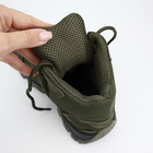 Кожаные летние ботинки OKSY TACTICAL Оlive 42 размер арт. 070112-setka - изображение 9