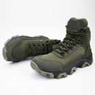 Кожаные демисезонные ботинки OKSY TACTICAL Оlive арт. 070112-cordura 45 размер - изображение 3