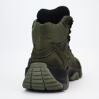 Шкіряні демісезонні черевики OKSY TACTICAL Olive арт. 070112-cordura 45 розмір - зображення 6