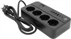 Сетевой фильтр Voltronic G13 3000 Вт 4 розетки + 4 USB 3.2А + 2 Type-C 2 м Black (YT33574)