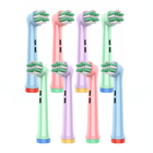Насадка EB10-X для Oral B Braun junior kids электрических зубных щеток с мягкой щетиной детские набор из 2 упаковок по 4 шт
