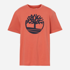 T-shirt męski bawełniany Timberland TB0A2C2R S Koralowy (194902947843) - obraz 4