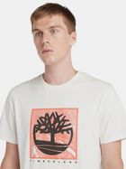 T-shirt męski bawełniany Timberland TB0A5UDB L Biały (194903976743) - obraz 4