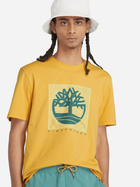 T-shirt męski bawełniany Timberland TB0A5UDB S Zółty (194903976262) - obraz 4