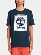 T-shirt męski bawełniany Timberland TB0A5WQQ XL Niebieski (194902954353) - obraz 1