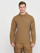Футболка Поло тактическая с длинным рукавом Tactical Long Sleeve Polo Shirt Quick Dry M DARK COYOTE - изображение 3
