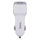 Автомобільний Зарядний Пристрій Hoco Z23 2USB Lightning Колір Білий
