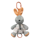 Іграшка-підвіска для коляски Tulilo Music Box Кролик Сірий 18 см (5904209893317) - зображення 1