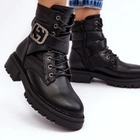 Жіночі зимові черевики Gennee 37 Чорні (5905677890105) - зображення 6
