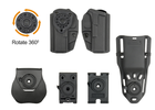 Кобура BLUETAC Quick Attachment Kydex G19 Black - изображение 9