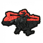 Нашивка M-Tac Козацька Україна 3D PVC Red/Black - зображення 1
