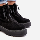 Жіночі зимові черевики високі Edivame 40 Чорні (5905677980363) - зображення 7