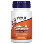 Натуральная добавка Now Foods Lutein and Zeaxanthin мягкие Капсулы