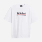 Футболка хлопковая длинная мужская H&M 1034065_пица_02 XS Белая (KAY2000001426319)
