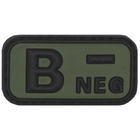 Нашивка група крові B(III) Rh-Olive