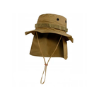 Панама Sturm Mil-Tec British Boonie Hat with Neck Flap R/S XL Coyote - зображення 10