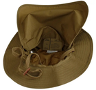 Панама Sturm Mil-Tec British Boonie Hat with Neck Flap R/SS Coyote - зображення 7