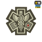 Нашивка M-Tac Paramedic (вышивка) Ranger Green - изображение 1