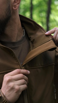 Куртка Vik-Tailor SoftShell с липучками для шевронов Coyote 48 - изображение 12