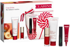 Набір для догляду за обличчям Clarins My Radiance Routine Бальзам для обличчя 50 мл + Олія для губ 7 мл + Крем для шкіри навколо очей 7 мл + Туш 3 мл + Косметичка (3666057145216)