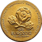 Монета 1 гривня 2012 року «Фінальний турнір чемпіонату Європи з футболу 2012» з банківського ролу