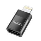 Переходник Hoco UA17 iP Male to Type-C female USB2.0 adapter Цвет Черный