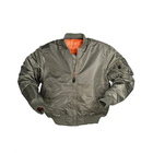 Куртка летная MA1 Sturm Mil-Tec Olive 2XL (Олива) Тактическая - изображение 7