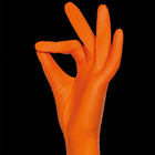 Рукавички MediOk нітрилові без тальку Amber помаранчеві М 100 шт (0304994) - зображення 2