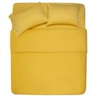 Простирадло Ardesto Mix&Match 100 бавовна, сатин жовтий 240х260 см (ART2426FSS)