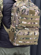 Універсальна військова сумка, армійська сумка містка 30л тактичний туристичний рюкзак Мультикам - зображення 3