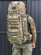 Универсальная сумка каркасная военная, армейская сумка вместительная 90л тактический рюкзак Мультикам - изображение 1