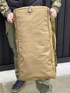 Універсальна сумка баул військова, армійський баул койот 65л тактичний баул-рюкзак - зображення 8