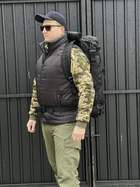 Универсальная сумка баул военная, армейский баул Черный 65л тактический баул-рюкзак - изображение 4