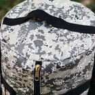 Универсальная сумка баул военная, армейский баул пиксель Оксфорд 100 л тактический баул-рюкзак - изображение 9