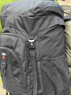 Универсальная военная сумка, армейская сумка вместительная 55л тактический туристический рюкзак Черный - изображение 7