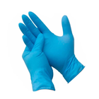 Перчатки нитриловые упаковка - 50 пар, размер M (без пудры), плотность 3,5 г, голубые (2100994235063) - зображення 1