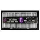 Типсы гелевые для наращивания ногтей Starlet Professional Soft Gel Tips 4 240 шт экстра длинный арочный квадрат прозрачные