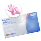 Перчатки нитриловые Medicom упаковка - 50 пар, размер XS (без пудры), плотность 3,6 г, розовые (8718007901788) - изображение 1