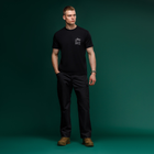 Футболка Basic Military T-Shirt. HMMWV. Cotton, чёрный. Размер M - изображение 5