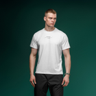 Футболка Basic Military T-Shirt с авторским принтом NAME. Белая. Размер XL - изображение 2