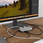 Док-станція Dicota USB-C Portable 10-in-1 HDMI/PD 100W Grey (7640186417204) - зображення 5