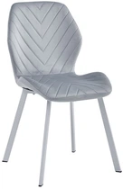 Стул Vetro Mebel N-54 Светло-серый велюр (N-54-light-grey-velur/white)