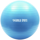 Piłka dla fitnessa Gorilla Sports 55 cm Niebieska (4250663105727) - obraz 1