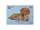 Альбом для малювання ZiBi 12арк. PETS, А4, 120г/м2 на скобі, блакитний, KIDS Line